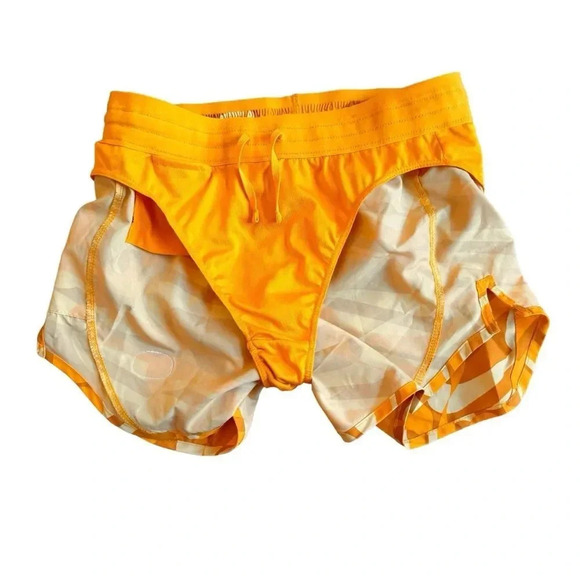 Nike Swoosh Dri-Fit Gold Yellow Running Shorts Training XS - Picture 6 of 7